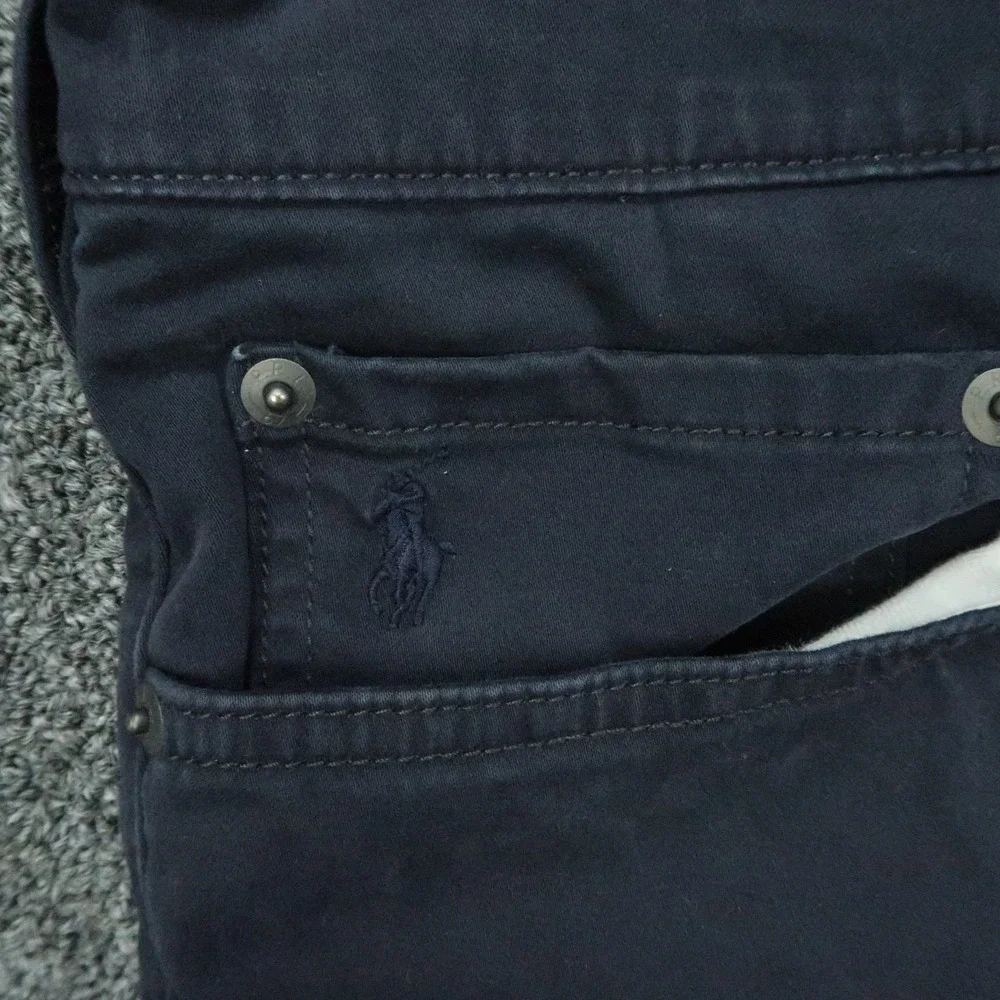 Polo Ralph Lauren Pants Mens 36x32 Blue Varick Slim Straight 5 Pocket Trouser
